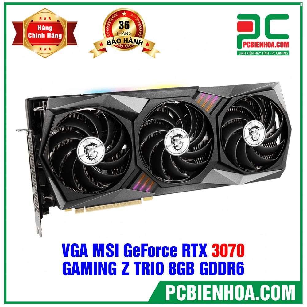 (TẠM HẾT HÀNG) VGA MSI GeForce RTX 3070 GAMING Z TRIO 8GB GDDR6