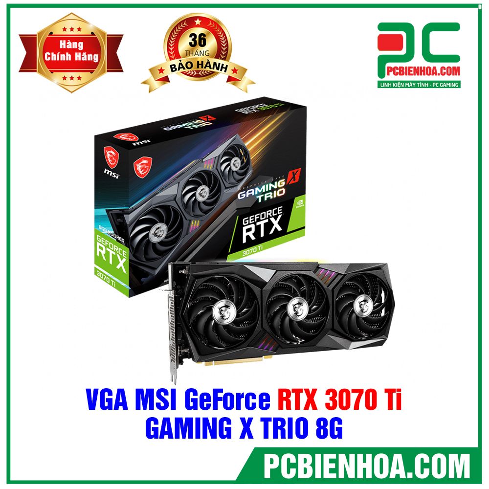 VGA MSI GeForce RTX 3070 Ti GAMING X TRIO 8GB GDDR6X (LIÊN HỆ ĐẶT HÀNG)
