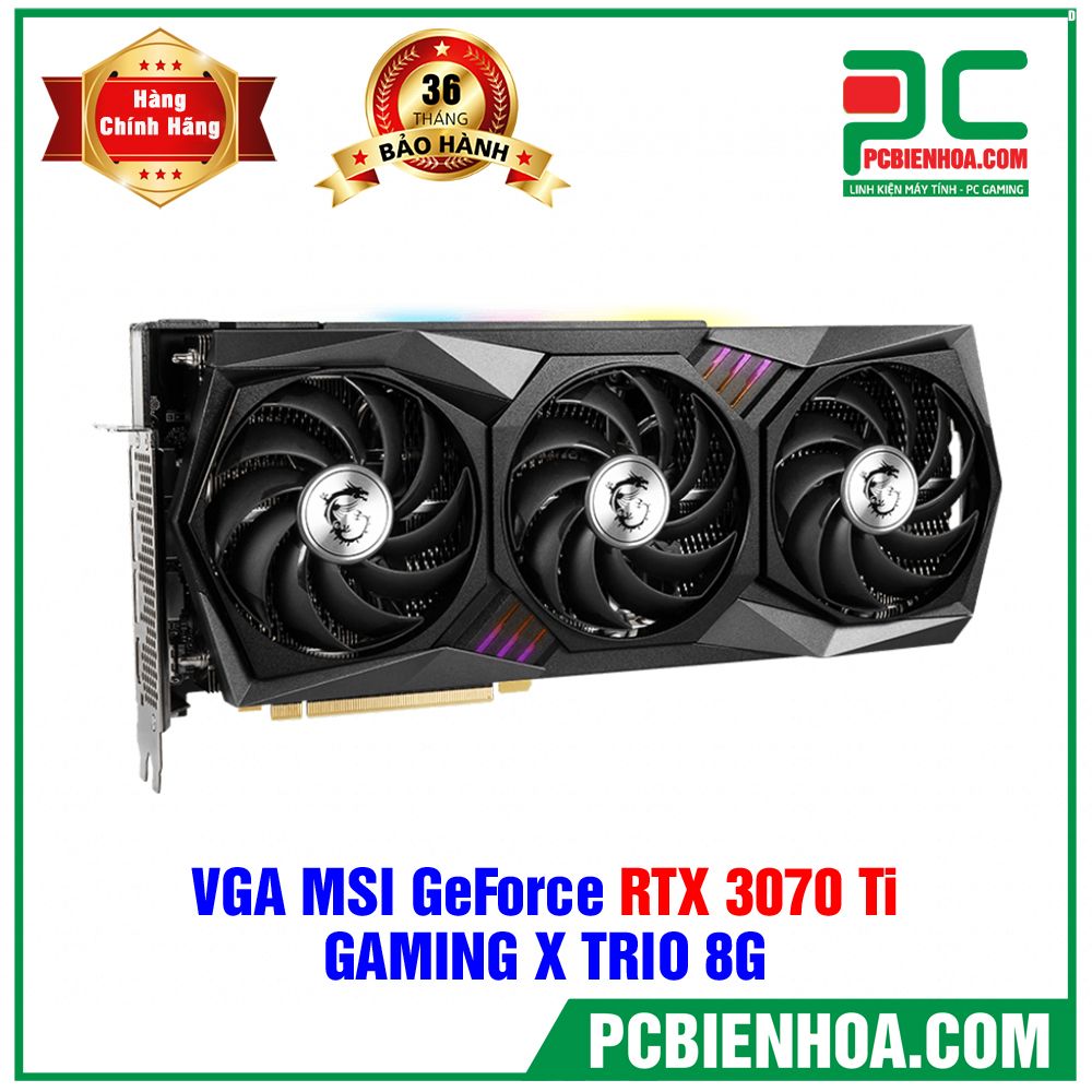 VGA MSI GeForce RTX 3070 Ti GAMING X TRIO 8GB GDDR6X (LIÊN HỆ ĐẶT HÀNG)