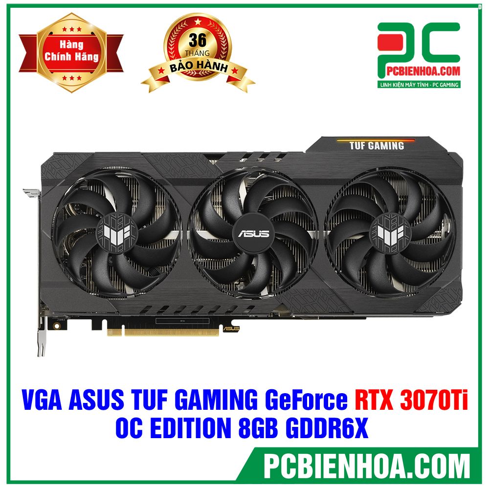 VGA ASUS TUF Gaming GeForce RTX 3070 Ti OC 8GB GDDR6X (TUF-RTX3070TI-O8G-GAMING)