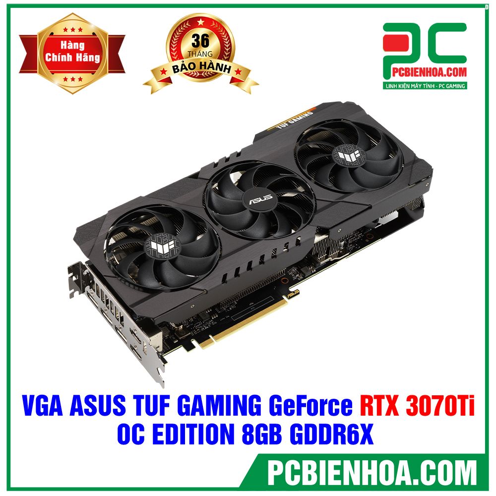 VGA ASUS TUF Gaming GeForce RTX 3070 Ti OC 8GB GDDR6X (TUF-RTX3070TI-O8G-GAMING)