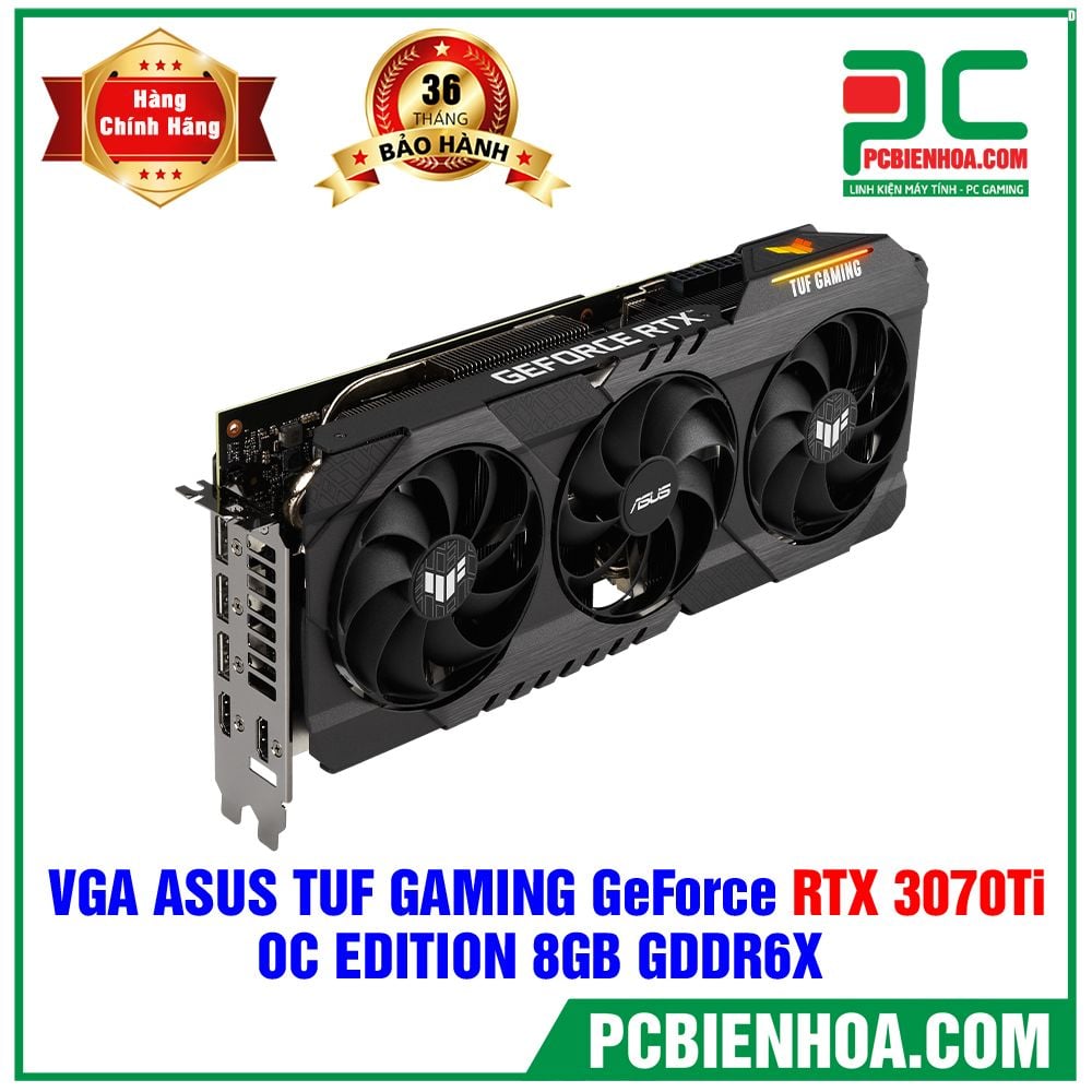 VGA ASUS TUF Gaming GeForce RTX 3070 Ti OC 8GB GDDR6X (TUF-RTX3070TI-O8G-GAMING)
