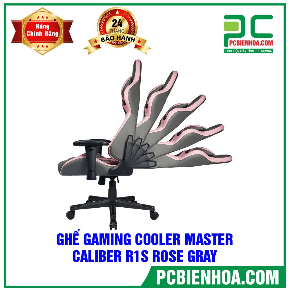 GHẾ GAMING COOLER MASTER CALIBER R1S - ROSE GRAY