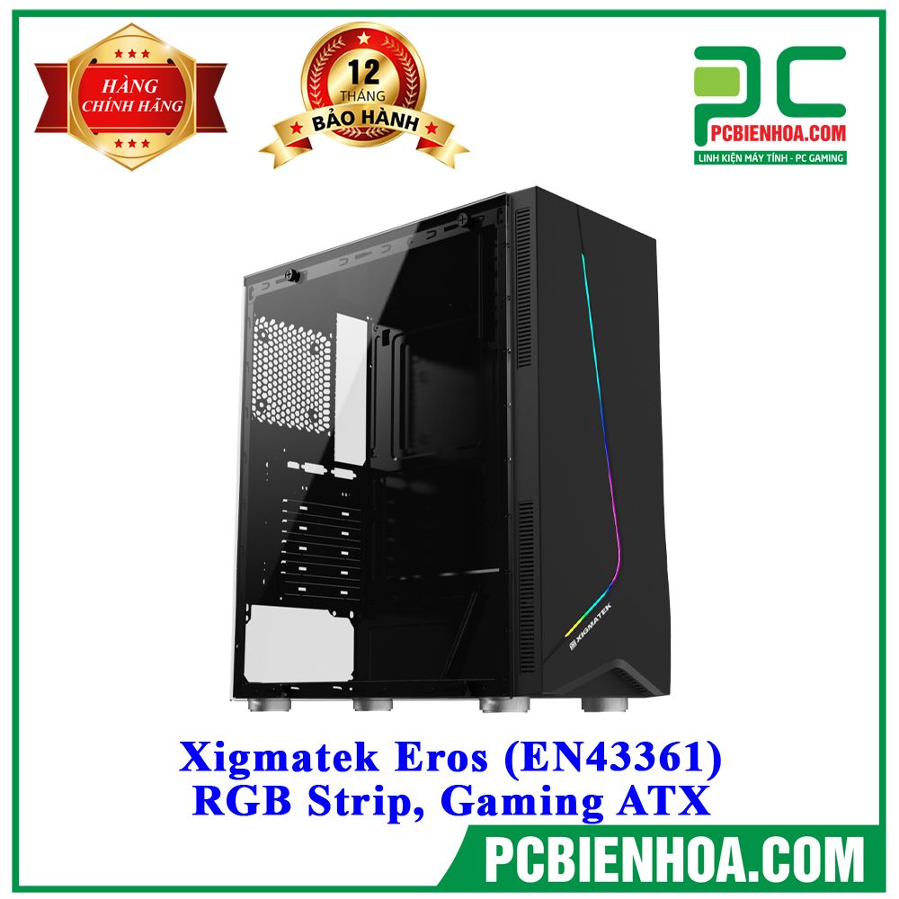 Xigmatek Eros (EN43361) - RGB Strip, Gaming ATX