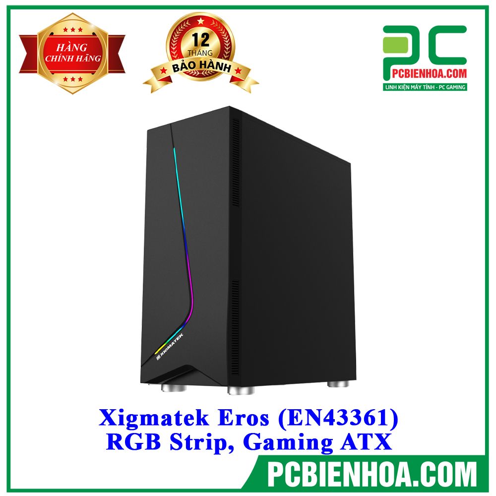 Xigmatek Eros (EN43361) - RGB Strip, Gaming ATX