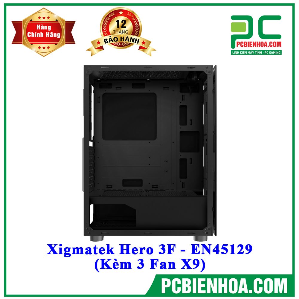 Case Xigmatek Hero 3F - EN45129 (Kèm 3 Fan X9)