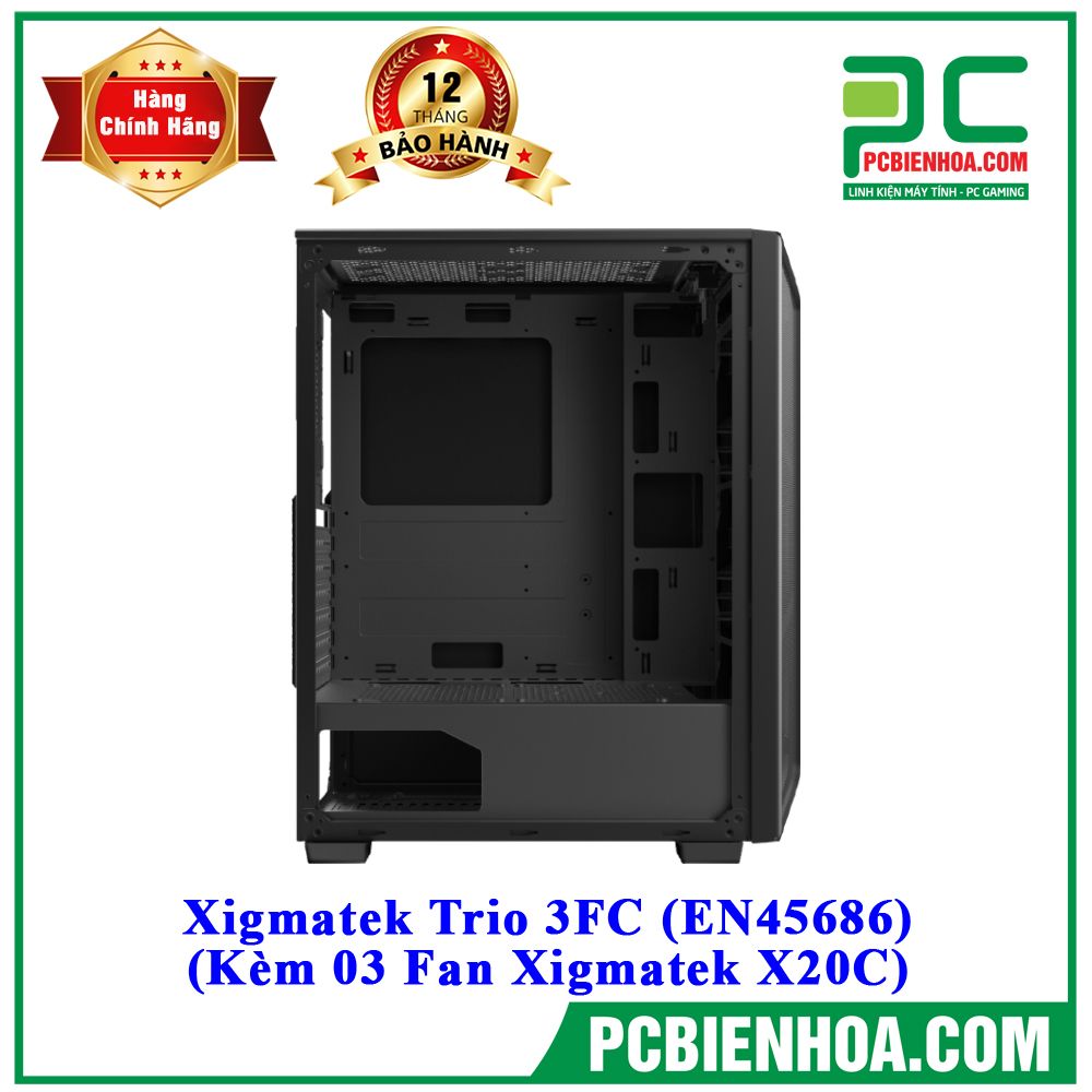 Case Xigmatek Trio 3FC (EN45686) - Kèm 3 Fan Xigmatek X20C