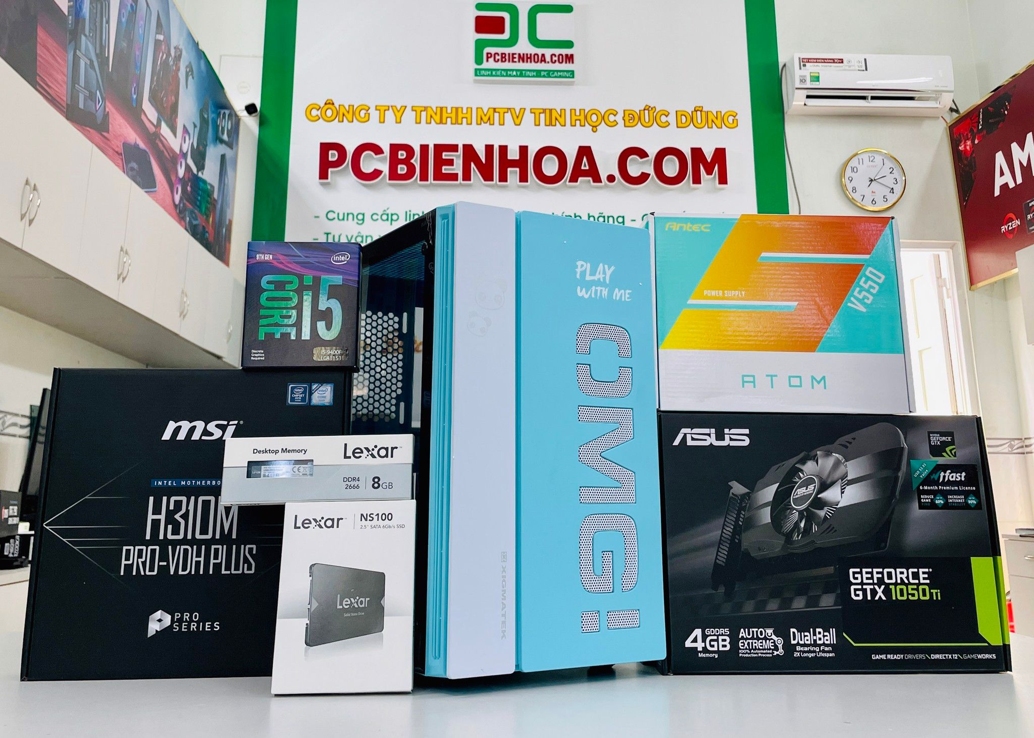 PCGAMING OMG 01 ( CORE i5 9400F / H310 / 1050Ti / 8GB / 128GB / 550W )