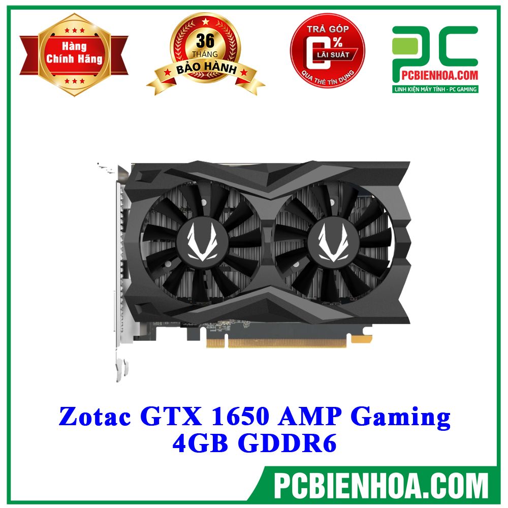 VGA Zotac GTX 1650 AMP Gaming 4GB GDDR6