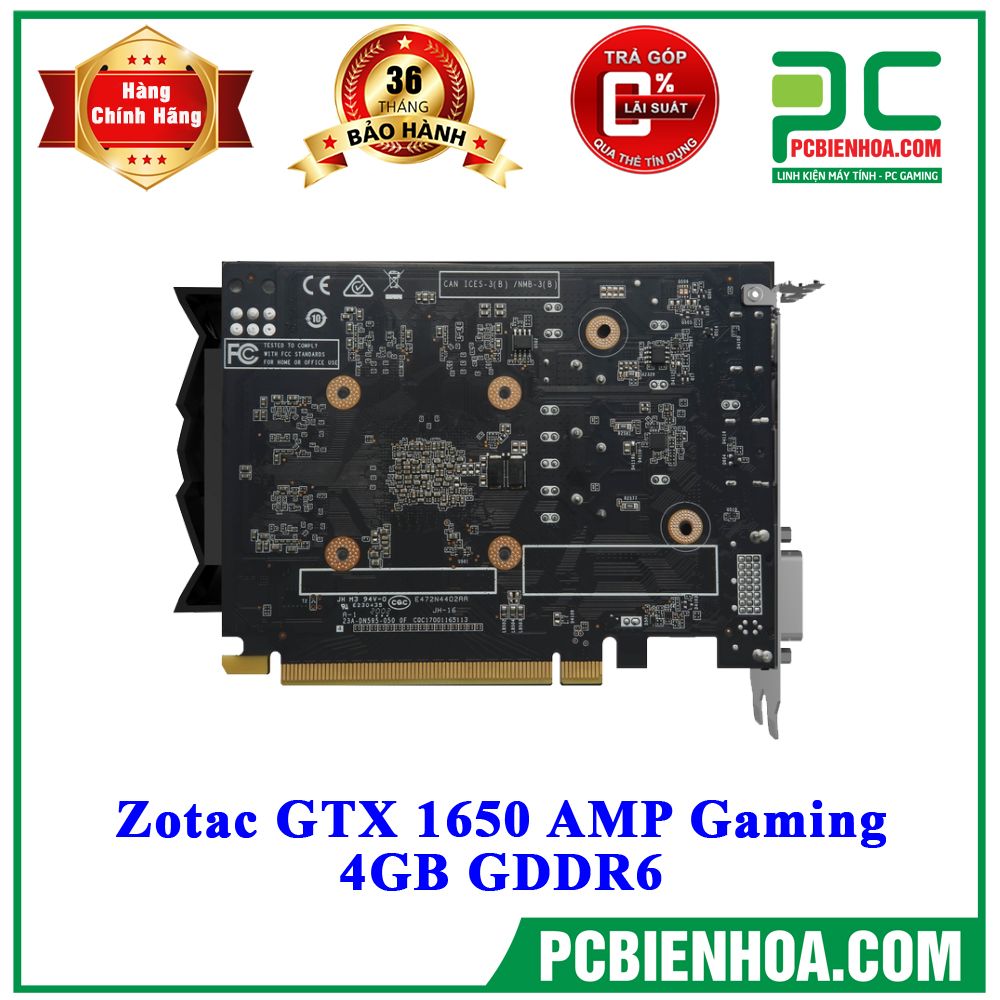 VGA Zotac GTX 1650 AMP Gaming 4GB GDDR6