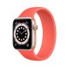 Apple Watch Series 6 44mm (GPS) viền nhôm vàng - Dây cao su chính hãng