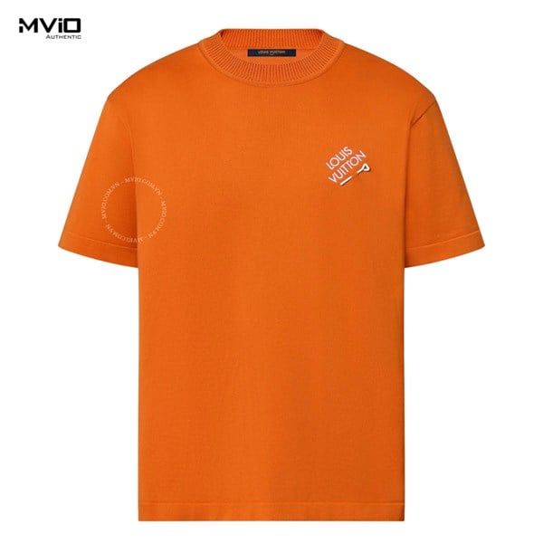 Phông Louis Vuitton Cam Logo Trắng Ngực