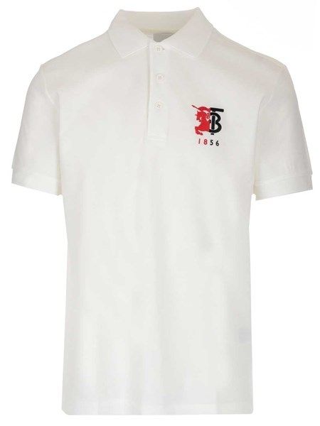 Polo Burberry Trắng Tb Ngựa Đỏ 8025756