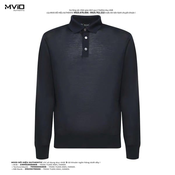Polo Zegna Navy Dài Wool UEM0078 132 B09