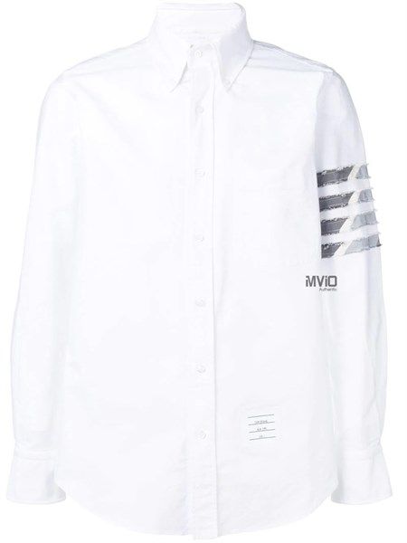 Sơ Mi Thom Browne Trắng Ita 4 Sọc Mwl299T 00139 100