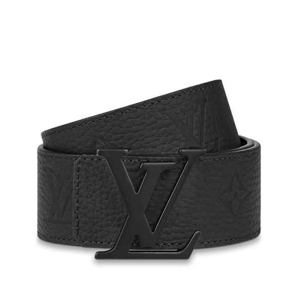 Belt Louis Vuitton Đen Mặt Đen Vân Monogram M0424