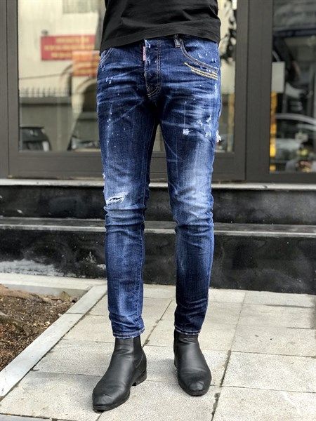JEAN DSQUARED2 xanh túi sau tag đỏ Skater S71LB0780 – MVIO
