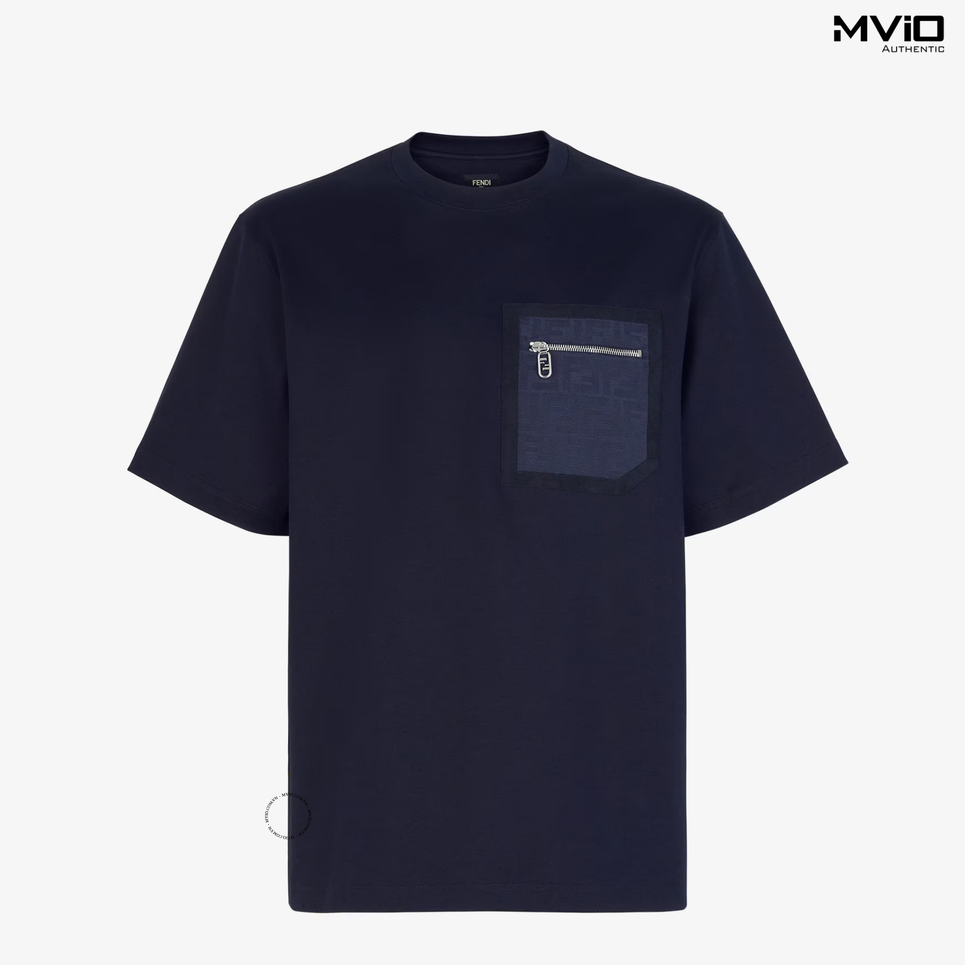 Phông Fendi Dark Blue Túi Vân FF FY1257APM4F0QG0.