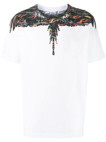 Phông Marcelo Burlon Trắng Cánh 7 Màu Cmaa018S19001024