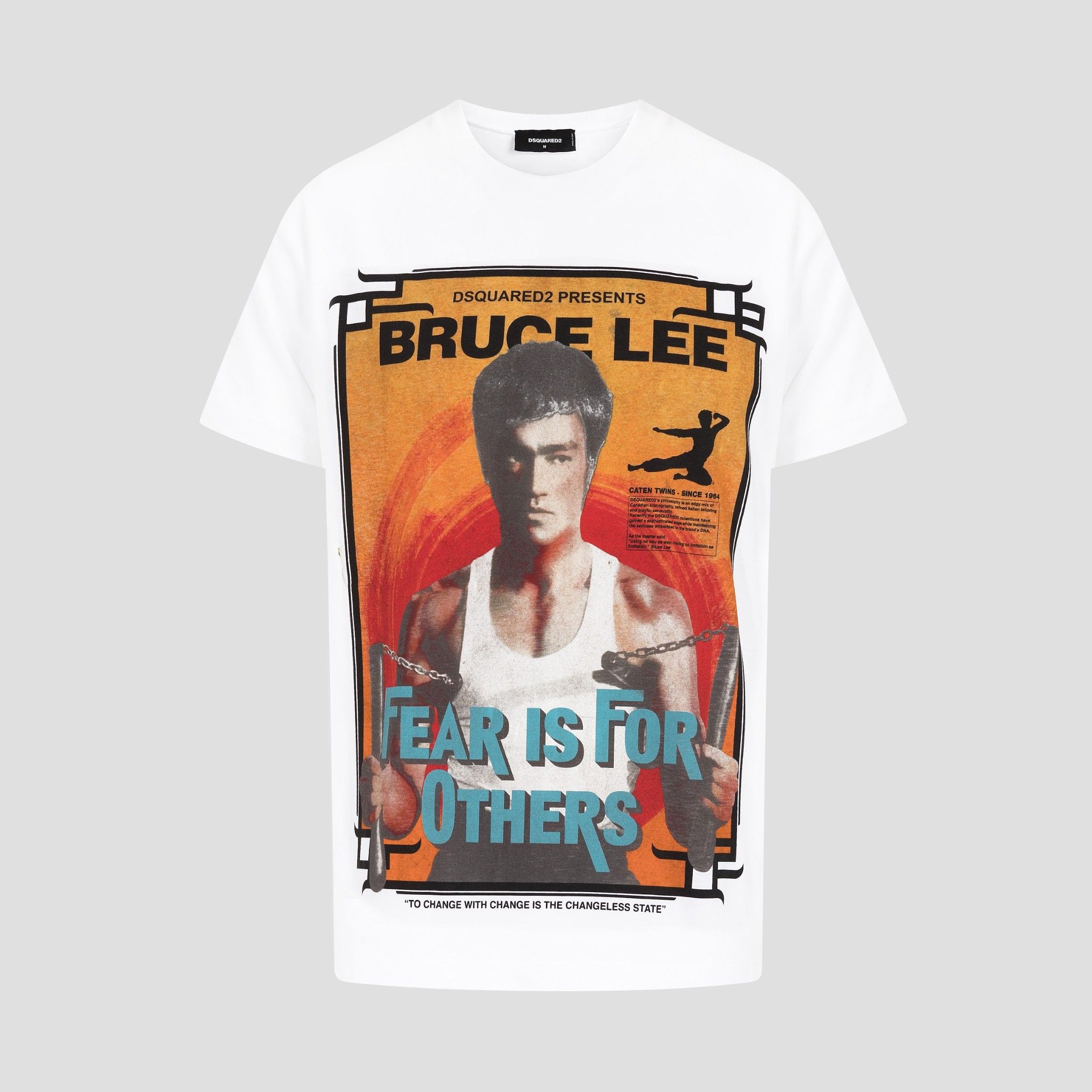 Phông Dsquared2 Trắng Bruce Lee S71Gd0901
