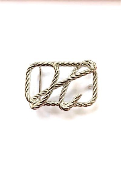 Mặt Hermes Trắng H Xoắn Sợi Nghiêng