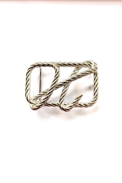 Mặt Hermes Trắng H Xoắn Sợi Nghiêng