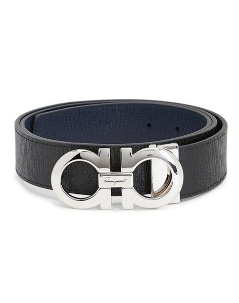 Belt Salvatore Xanh-Đen Mặt Silver 202067 5542/089