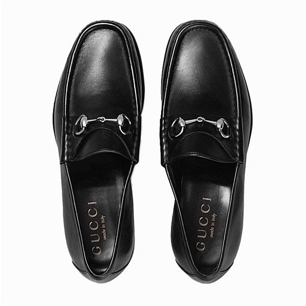 Loafer Gucci Đen Xích Bạc 015938