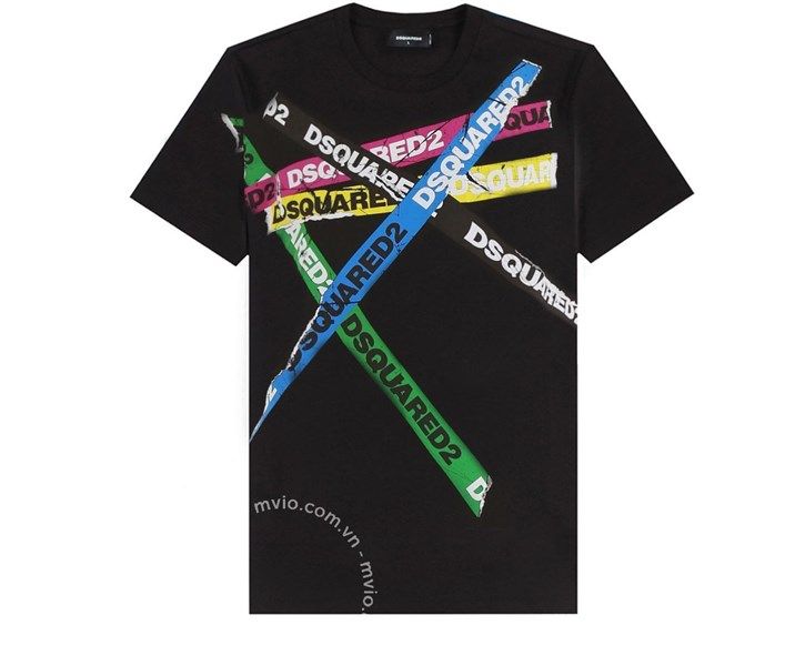 Phông Dsquared2 Đen S74Gd0548 Tag 7 Màu