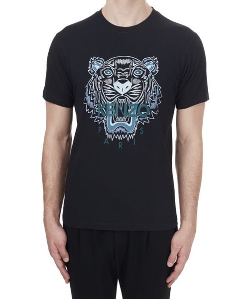 Phông Kenzo Đen Mặt Hổ Xanh 5Ts020 4Ya 99
