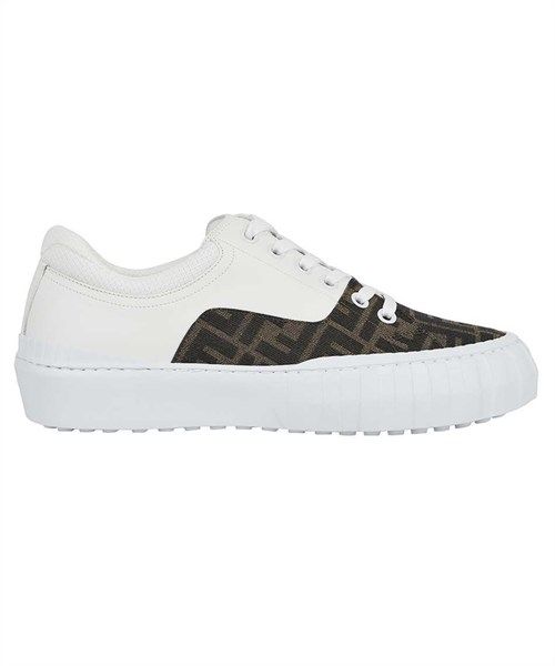 Sneaker Fendi Trắng Mix Logo Nâu 7E1415