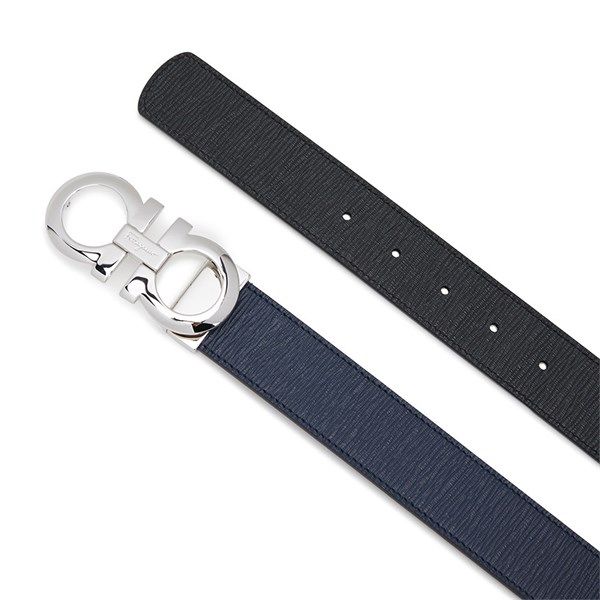 Belt Salvatore Xanh-Đen Mặt Silver 202067 5542/089