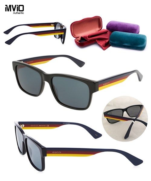 Kính Gucci Gọng Cờ Cam Đỏ Gg0340S