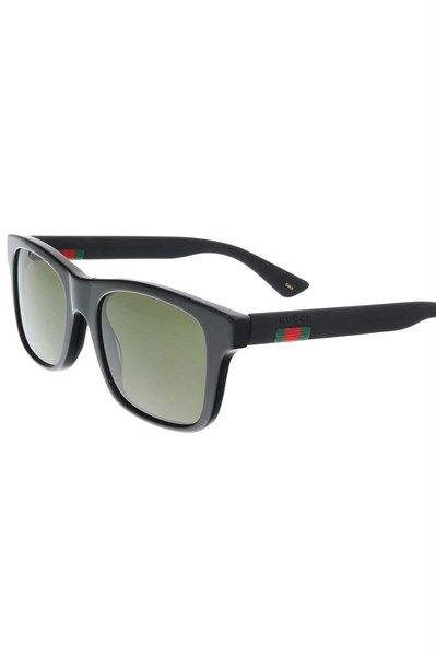 Kính Gucci Mắt Xanh Gọng Đen Sần Gg0008S