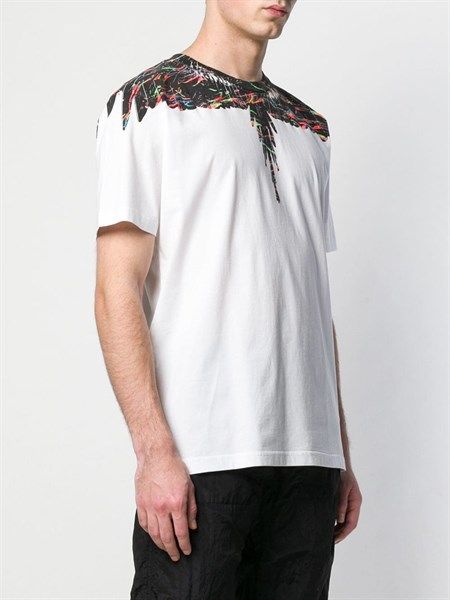 Phông Marcelo Burlon Trắng Cánh 7 Màu Cmaa018S19001024