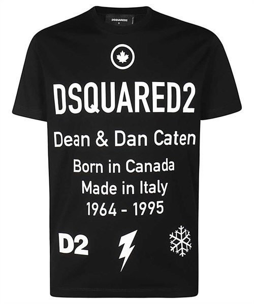 Phông Dsquared2 Đen Dean&Dan Cater S74Gd0746