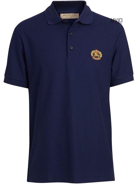Polo Burberry Navy Ss2019 Tag Gold 8003019