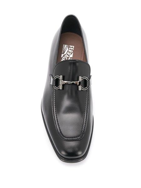 Loafer Salvatore Da Trơn Bóng Khoá Bạc Ag3E