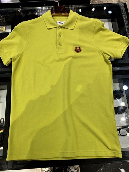 Polo Kenzo Vàng Chanh Logo Hổ Cam