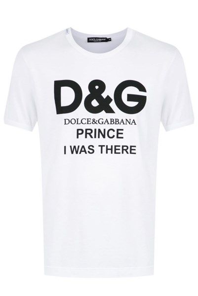 Phông Dolce Gabbana Trắng Chữ Đen G8Hr8T