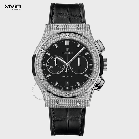  Đồng Hồ Hublot Classic Fusion Chronograph Titanium Pave 