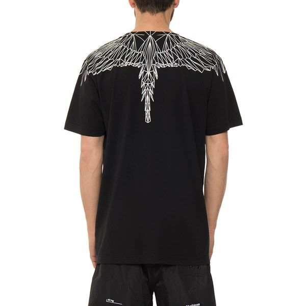 Phông Marcelo Burlon Đen Cánh 3D