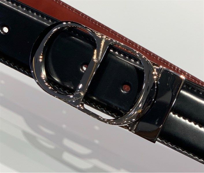 Belt Dior Mặt Xoay Da Bóng