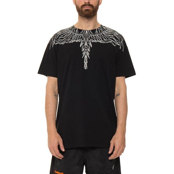 Phông Marcelo Burlon Đen Cánh 3D