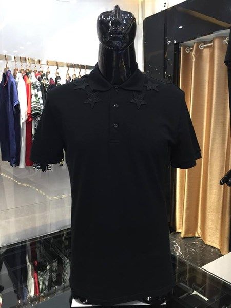 Polo Givenchy Đen Cổ Sao Đen 2018
