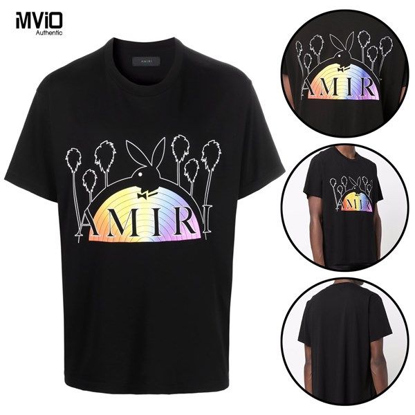 Phông Amiri Đen Thỏ Playboy MJLT014001