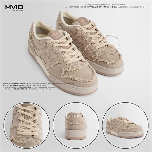 Sneaker Fendi Be FF Wash Rách 7E1495AN8L F1LQI