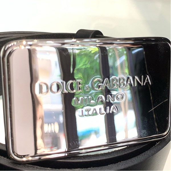 Belt Dolce Đen Mặt Bạc 3654
