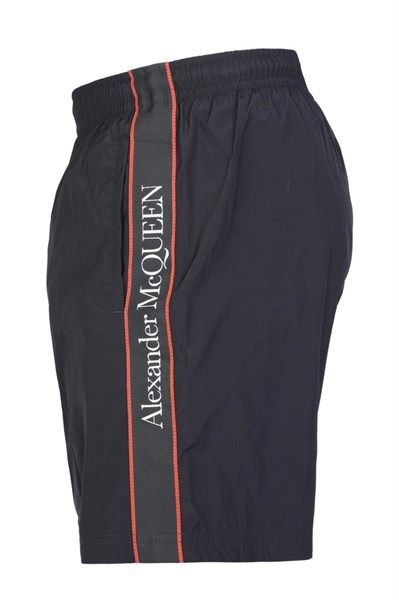 Short Gió Alexander Mcqueen Đen Vạt Chữ