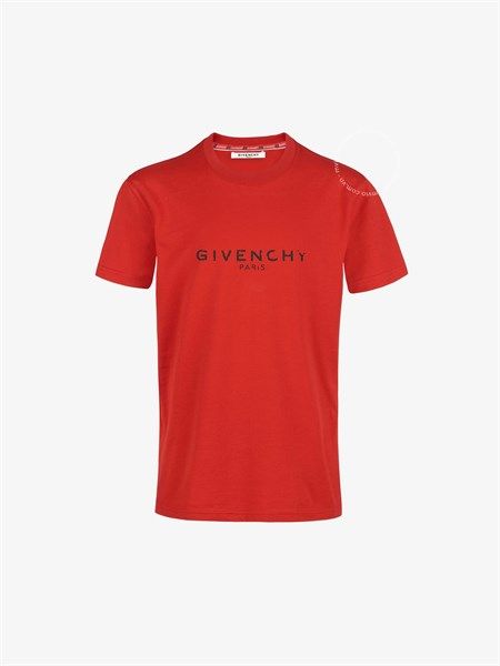 Phông Givenchy Đỏ In Ngực Bm70K93002 620